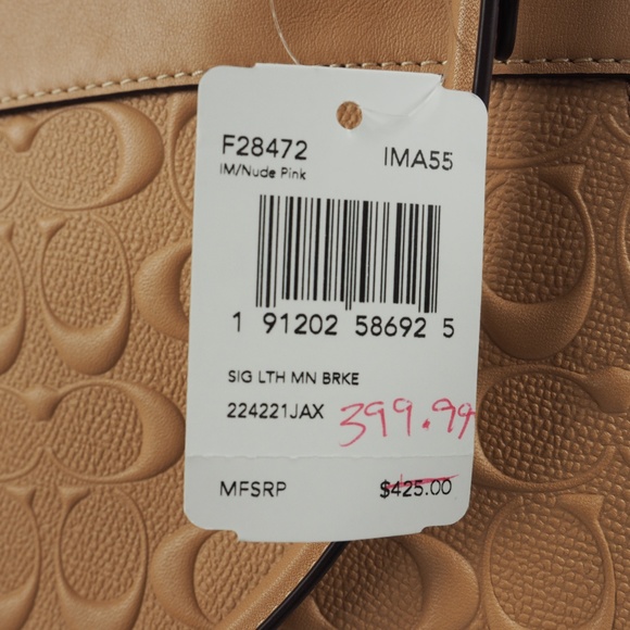 Coach Handbag Mini Brooke Carryall Nude Pink - Picture 7 of 8